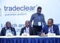 BoU’s Deputy Director Financial Markets Arnold Bagubwagye (L), Frontclear CEO Philip Buyskes, Uganda Bankers Association (UBA) Chairperson Sarah Arapta and UBA Executive Director Wilbrod Owor (PHOTO /Courtesy)