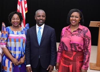 Left-Right: UNAA President Henrietta Wamala, Deputy Speaker of Parliament Thomas Tayebwa and his wife Mrs Anita Rukundo Tayebwa recently in California, USA