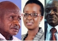 President Yoweri Museveni, UNRA ED Allen Kagina and Transport and works Minister Gen Katumba Wamala (PHOTO /Courtesy)