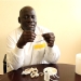 Assoc Prof Richard Echodu displaying the repellant during an interview with THRiVE (PHOTO /Courtesy)