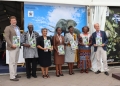 : (L-R) Jeff Worden, Director Conservation Impact, Laurent Some, WWF Africa Head of Policy, Rubina James, Director ABCG, Lucy Waruingi, Director Africa Conservation Centre, Alice Ruhweza, WWF Africa Regional Director, and Marco Lambertini, WWF International Director General