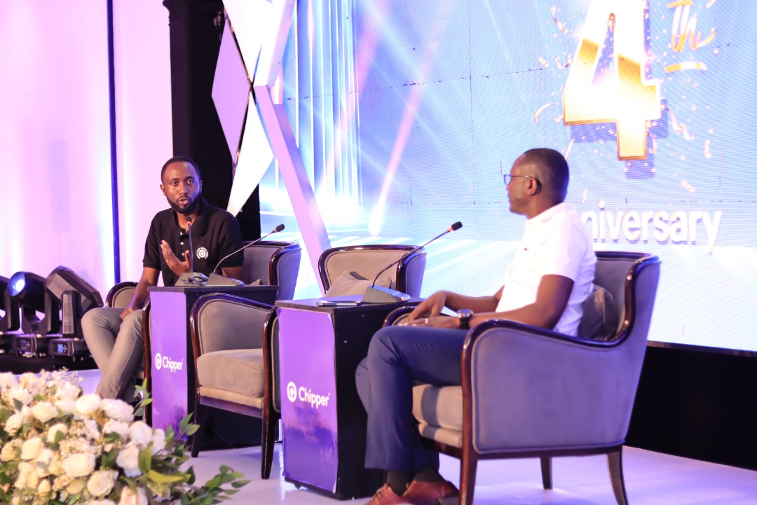 Dan Tumuramye - Chipper Cash country Director and Moses Mugerwa- Growth Marketing Manager, Uganda during the Q&A session at the event