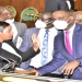 Members of Parliament engaging each other after the adjournment of the Thursday, 21 July 2022 session