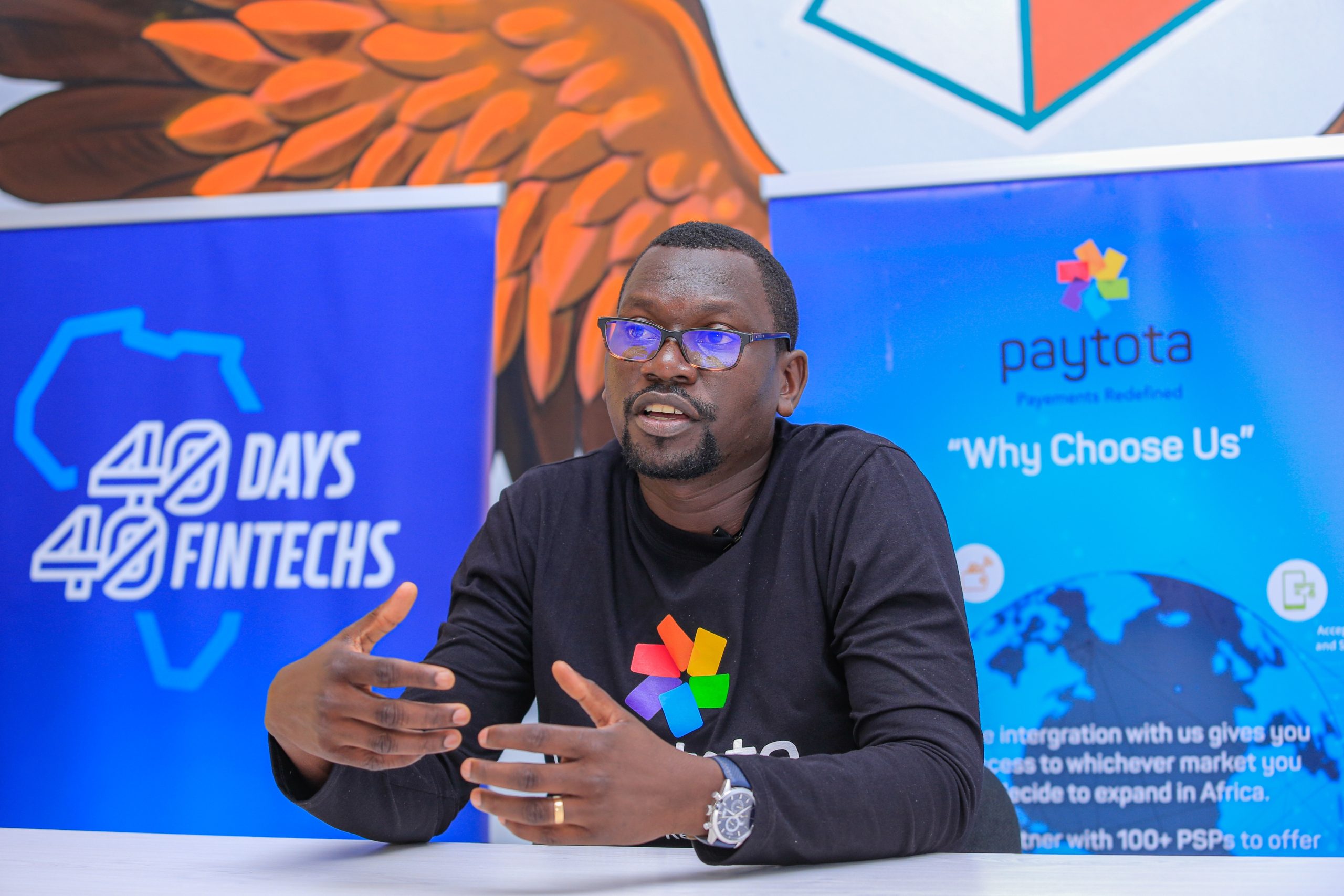 Erasmus Okurut, the PayTota CEO and Co-Founder, 