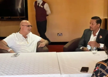 Businessman Sudhir Ruparelia held talks with American Actor Terrence Howard (PHOTO /Courtesy)