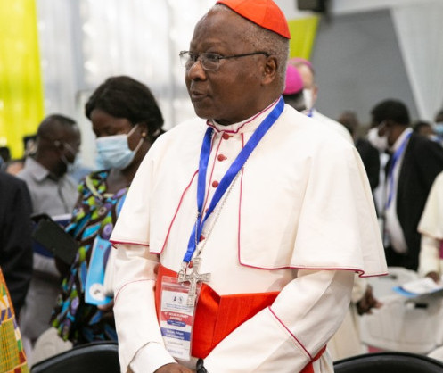 The outgoing President of the SECAM is His Eminence Cardinal Philippe Ouédraogo, from Burkina Faso