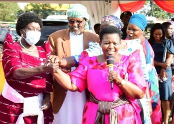 Speaker Kadaga and General Duties counterpart Jutine Kasule Lumumba (PHOTO /Courtesy).