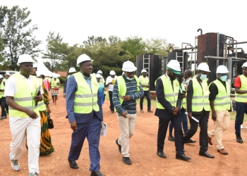 Members of Parliament inspecting a thermal generation plant in Arua (PHOTO /Courtesy)