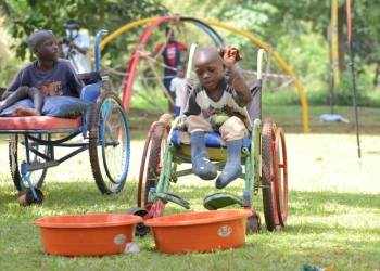 Children at te CoRSU hospital enjoying the sports gala-2