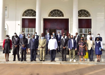 President Museveni met and held talks with coffee stakeholders (PHOTO/Courtesy)