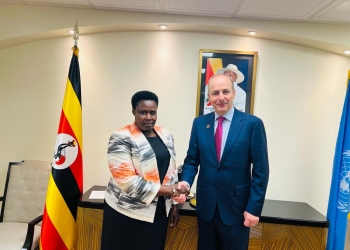 Vice President Jessica Alupo has held a bilateral meeting with the Irish Prime Minister, Michael Martin.