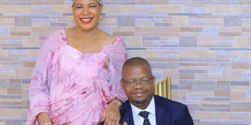 Anita Among and Moses Magogo following their introduction in August. PHOTO/COURTESY