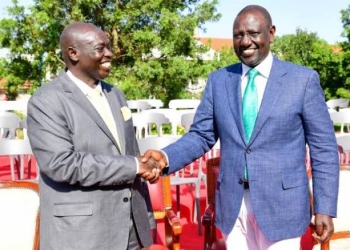 DP Rigathi Gachagua and his boss President William Ruto (PHOTO/Courtesy).