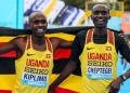 Uganda's distance runners, Joshua Chaptegei and Kiplimo are set for Great North Run Half Marathon in England (PHOTO/Courtesy)