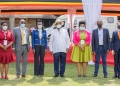 President Museveni with Board members of the Private Sector Foundation and the new Head of the EU Delegation to Uganda