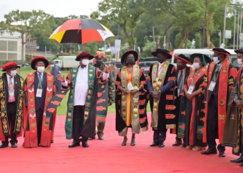 President Museveni said the prima of socio- economic change is development of science and technology (PHOTO/Courtesy)