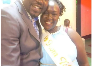 Dr. Etuk Joseph (deceased) and Francesca Amony (R) during their happy moments (PHOTO/Courtesy).