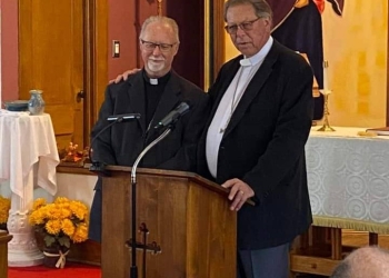 The incoming and outgoing Patriarch