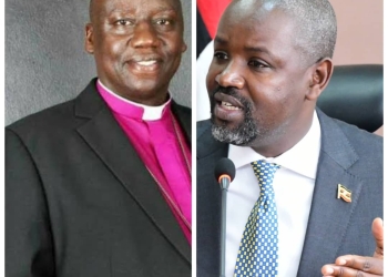 Bishop Twinomujuni and Deputy Speaker of Parliament Thomas Tayebwa