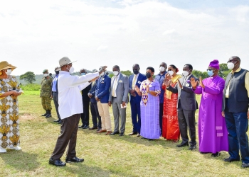 President Museveni interacting with Kiruhura and Kazo leaders