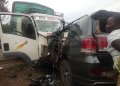 Bishop Okabe was involved in a head-on collision with a Kenya truck registration number KCX 071K at Naboa along Mbale-Tirinyi road on Monday morning while driving with his wife to Kampala in his vehicle registration number UBK 995F.