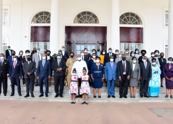 The President congratulated the newly appointed Judges and commended the Chief Justice Alfonse Owiny Dollo for improving the performance of the Judiciary.