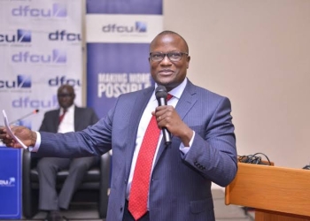 dfcu Bank CEO Mathias Katamba has stepped down after years (PHOTO/Courtesy).
