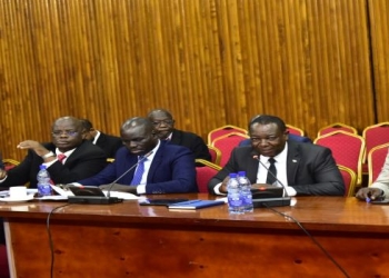 Officials from the Uganda Civil Aviation Authority, the regulator of Entebbe International Airport appearing before the House Committee on National Economy on Tuesday 14 February 2023
