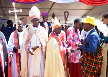 Tayebwa who presided over the consecration of Rev. Canon Simon Akol Aisu as the 2nd Anglican Bishop of North Karamoja Diocese