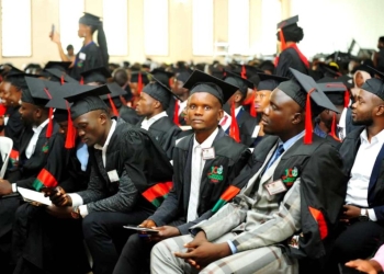 Some of the 164 students that graduated with Diplomas and Certificates in various disciplines including Mechanical Engineering, Procurement, Architecture, Civil Engineering, Public Administration and Management, among others.