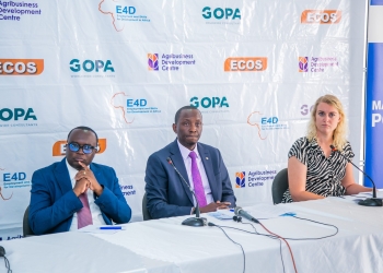 Speaking during the launch today at dfcu Bank Head Offices, Nakasero, William Sekabembe, Ag. CEO dfcu Bank addressing the new cohorts during the launch of Business Accelerator Program at dfcu Bank Head Offices