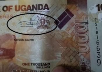 A new 1,000 shilling note bearing Atingi-Ego’s signature and 2022 as the year of print (PHOTO/ URN)
