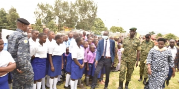 Vice President Jessica Alupo presided over a groundbreaking and fundraising ceremony for the construction of a multi-purpose hall at Mackhill Girl's School, where she contributed Shs25m towards the cause (PHOTO/Courtesy).