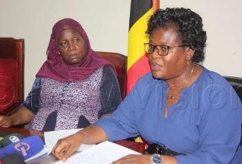 Kampala Minister Hajjati Minsa Kabanda and KCCA executive director Dorothy Kisaka