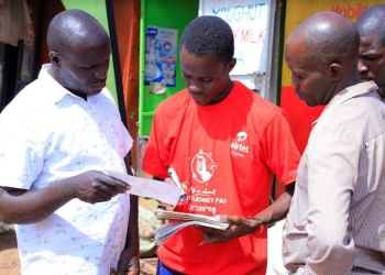 Customers guided on the merchant Till application processes by an Airtel Uganda repetitive