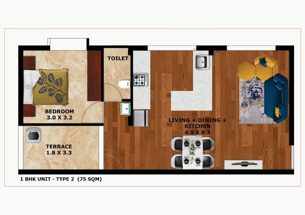 This plan facilitates the middle-income tenants and the end-users to easily fulfill their dreams of owning their choicest homes without any financial hardships duplex