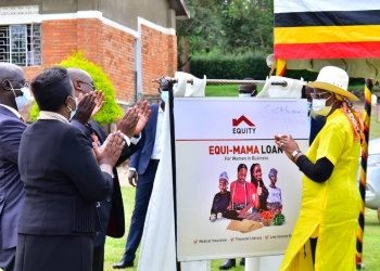 First Lady and Minister for Education Janet Museveni applauded Equity leadership for creating a product that specifically benefits women.