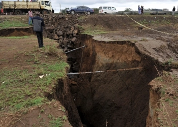 Africa is gradually splitting into two. Internet