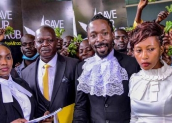 The Wakiso Miraa Growers and Dealers Association Members at Court with their lawyers