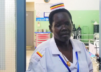 Jane Francis Moria, the incharge of the maternity ward at Arua Regional Referral Hopsital