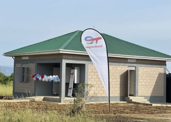 One of the houses built for the project affected persons.