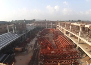 The ongoing works at the state-of-the-art Speke Resort Convention Centre in preparation for the 19th Summit of the Non-Aligned Movement to be held in January 2024 in Kampala.