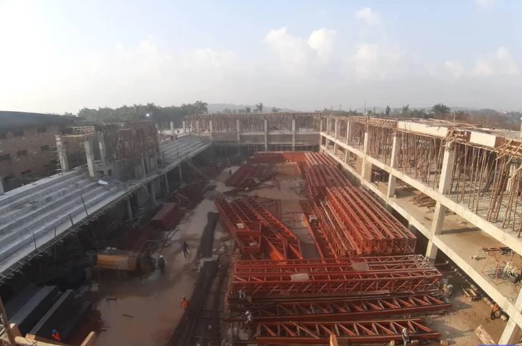 The ongoing works at the state-of-the-art Speke Resort Convention Centre in preparation for the 19th Summit of the Non-Aligned Movement to be held in January 2024 in Kampala.