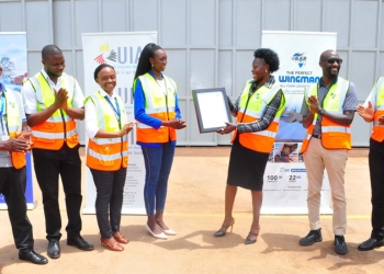 Joy as Minister Anite hands Investment License to Bar Aviation
