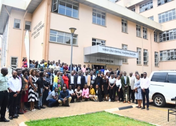 Some of the scientists who participated in the dialogue at Makerere University.