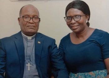 Newly elected Bishop Hannington Ssuubi and a wife. (Courtesy photo)