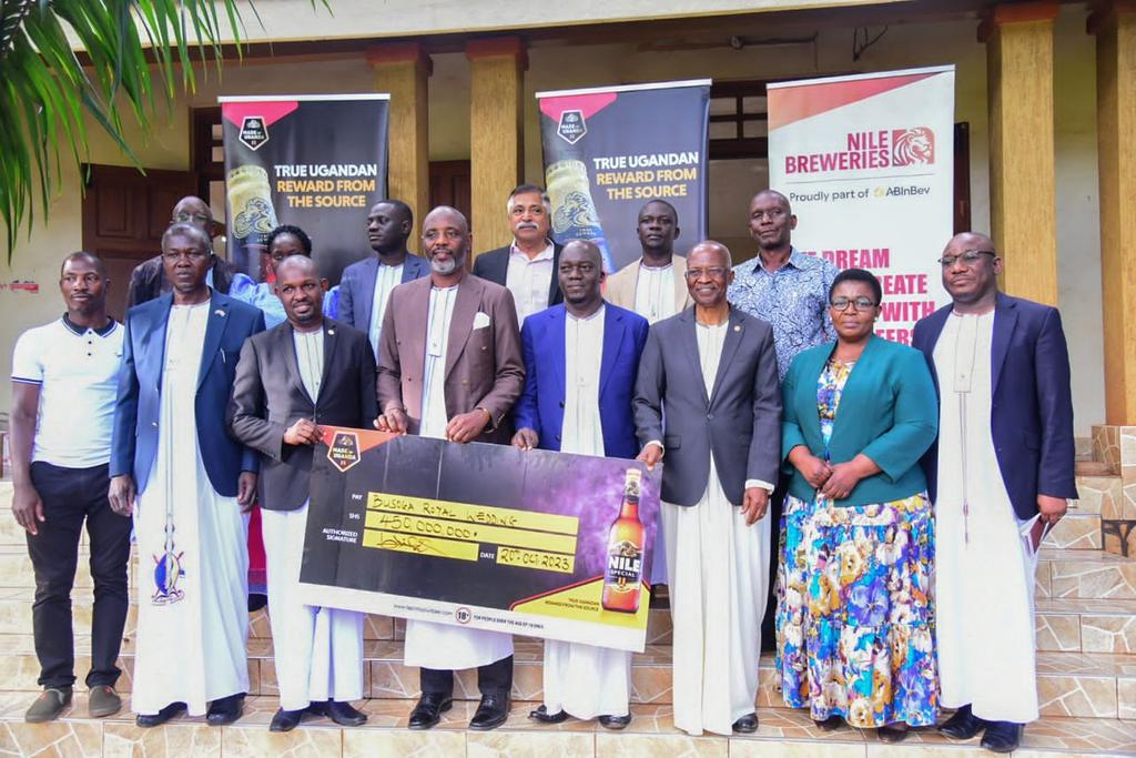 NBL Head of Legal and Corporate Affairs Emmanuel Njuki highlighted the connection between the company's flagship brand, Nile Special, and the Busoga Kingdom, as the brand's tagline is inspired by the River Nile.