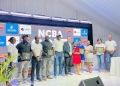 NCBA Bank officials and golfers at during awarding ceremony Entebbe golf club