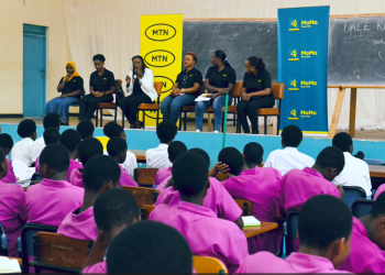MTN Staff at one of the schools outreach program event (1)