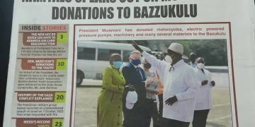 The first issue of the Bazzukulu news paper